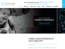 Tablet Screenshot of justlawutah.com